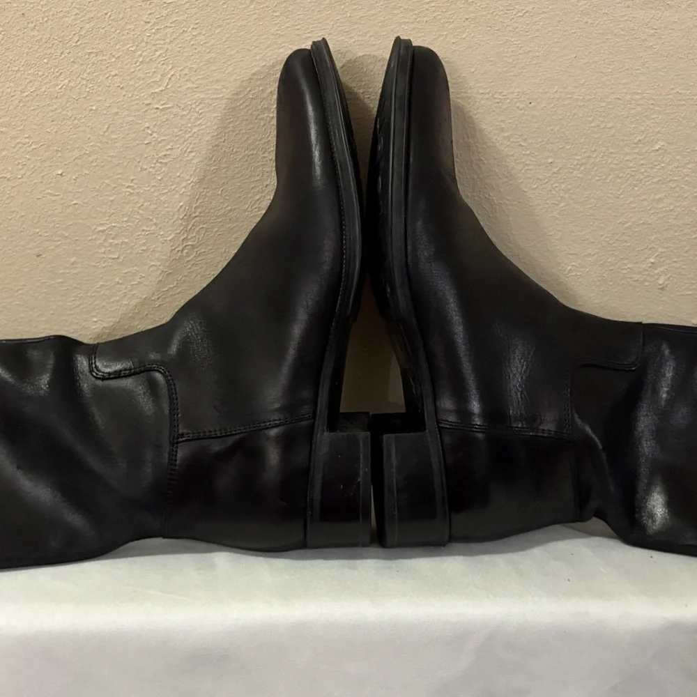 TREMP Elegant Black Leather Women's Boots